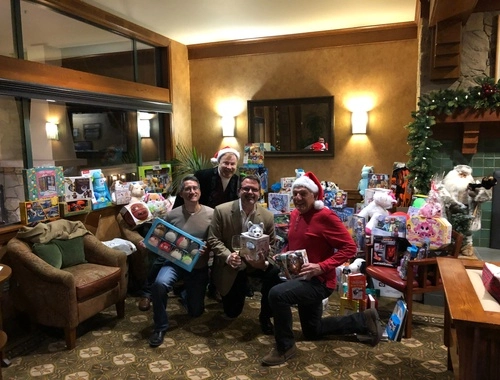Annual Toys for Tots Donation Party 